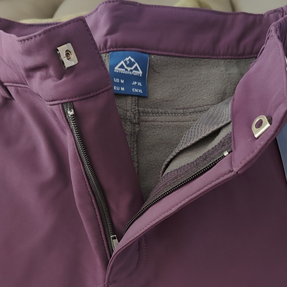 NWT Outdoor Sport All Weather, Violet Pants. Medium, Waist 16, Inseem 28.
